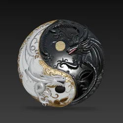 Yin Yang Dragons Wall Art