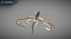 Animated Octopus v2 Low-poly 3D model