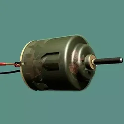 DC motor educational animation 3D model