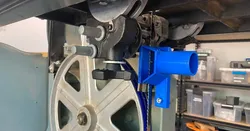 DustyBoi: Under Table Vacuum adapter for Delta 52-963 Bandsaw