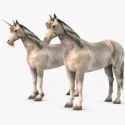 Horse and Unicorn 3D model