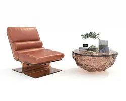Modern Coffee Table and Armchair 56