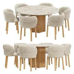 Moroso dining set get lucky chair-rows table D150
