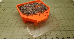 Parts sorting tray