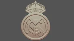 Real Madrid 3d print logo