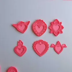 Sacred Heart | Sacred Heart | Clay Stamps | Clay Stamp | Clay Cutter | Cookie Cutter | Cookie Cutter | Cookie Cutter