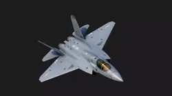 Shenyang J35 F35 gyrfalcon Fighter J-35 stealth aircraft Low-poly 3D model