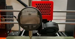 Slip-on Dial Indicator Mount for Prusa Mk3s - No Modification or Disassembly Needed!