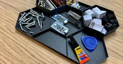 Thin Hexagon Desk Tray
