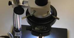 two-part light-ring mount for AndonStar LCD microscope 144 LED