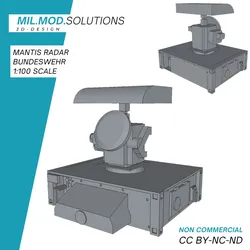 Vehicles & Machinery STL تنزيل - رادار مانتيس - Mil Mod Solutions