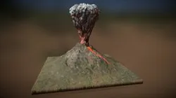 Vulcanian Volcanic Eruption