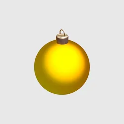 Yellow Christmas Ball