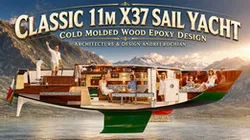 36 ft Sail  Yacht Study Model