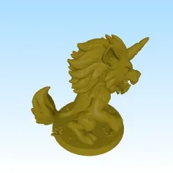 Characters & Creatures STL تنزيل - unicorn werewolf - HGS67