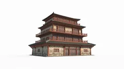 East Asian Ancient Architecture Attic