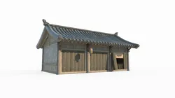 East Asian Ancient Architecture City Residential Shops