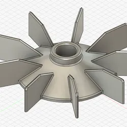 Electric motor fan