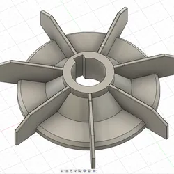 Electric motor fan