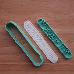 Flute Cookie Cutter - Woodwind Musical Instrument Baking Tool - Band Orchestra Cookies