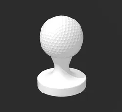 Golf Ball Coffee Tamper Java Stamp 3D Print Model in Kitchen and Dining 450858