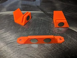 Handles for Prusa enclosure with disc magnets (Redesigned in OpenSCAD)