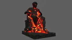 Lava statue