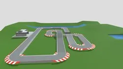 Low poly race track