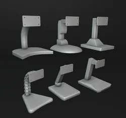 Monitor Stand Mounts Pack 3D Print Model in Other 450542