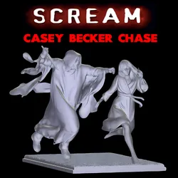 Scream Ghostface Chasing Casey Becker Diorama Model