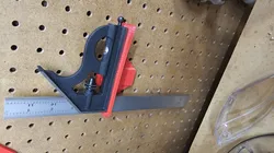 Starrett 12" Combination Square Pegboard Holder -- Sy's Peglock Board