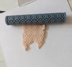 Texture Rolling Pin - Interwoven Trim Pattern