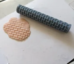 Texture Rolling Pin - Uniform Brick Pattern