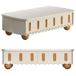 Waves Wooden Forms Coffee Table