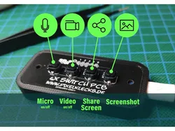 4 button USB HID keyboard - videoconference tool (Teams, Skype, Jitsi...)