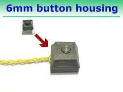 6mm push button housing