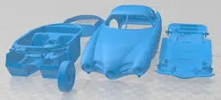 Abarth 1500 Biposto Coupe BAT 1952 Printable Car 3D Print Model in Automotive 453363