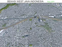 Bekasi city West Java Indonesia 20km