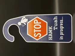 Hawk Tuah Door Hanging Stop Sign (Single filament printer friendly)