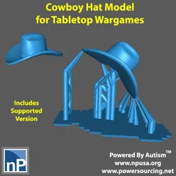 Modern Marvels - Cowboy Hat Free 3D Print Model in Game Accessories 452720