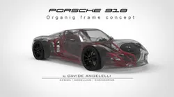 Porsche 918 Organic Generative Design Chassis Frame Concept  - 3D Printed