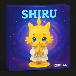 Characters & Creatures STL Descărcare - Shiru neon spirit Monk - Xempiaaz