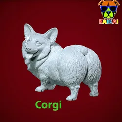Characters & Creatures STL Download - Welsh Corgi dog staute - tailless corgi dog model - 3D printby Rubber Duck
