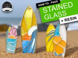 Create amazing pieces of resin stained 'glass' windows, bookmarks, signs and more!