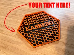 Customizable Hex Coaster