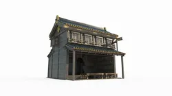 East Asian Ancient Architecture City Store