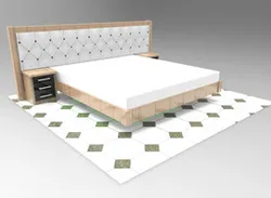 Margarita bed with floating frame and LED lighting