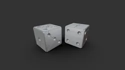 Spaceship plating themed dice
