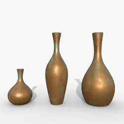 Vases asset Bronze oxidized