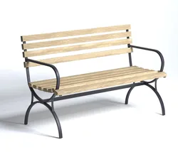 Bench Low-poly